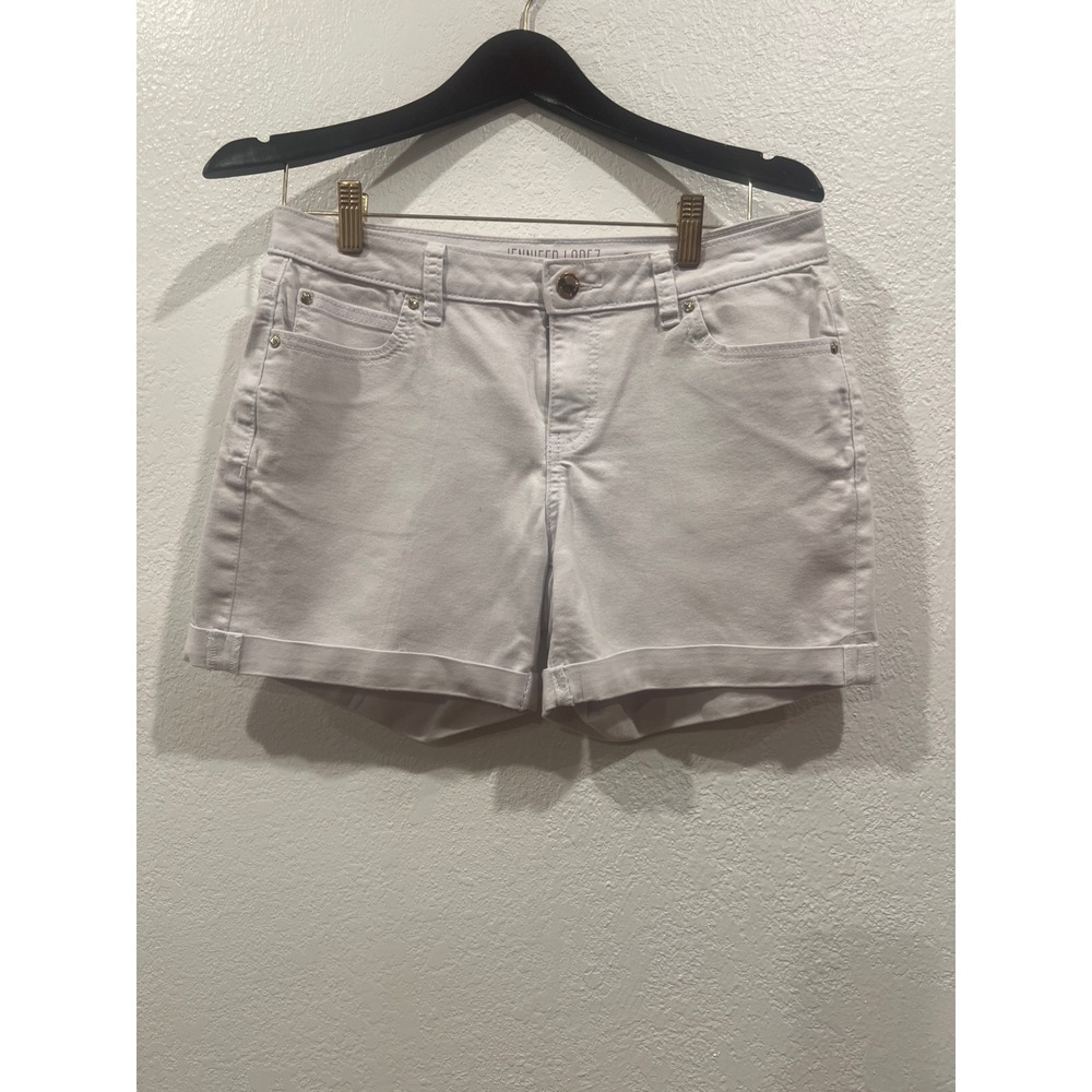 Jennifer Lopez White Jean Shorts 4